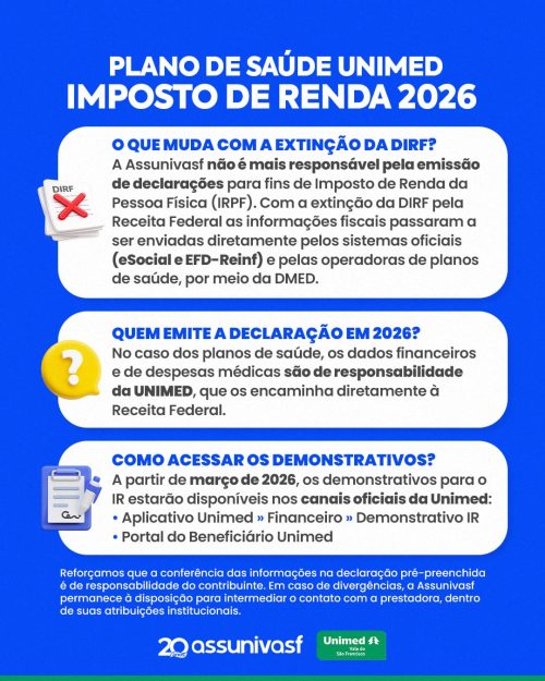 Demonstrativos Unimed - IRPF 2026