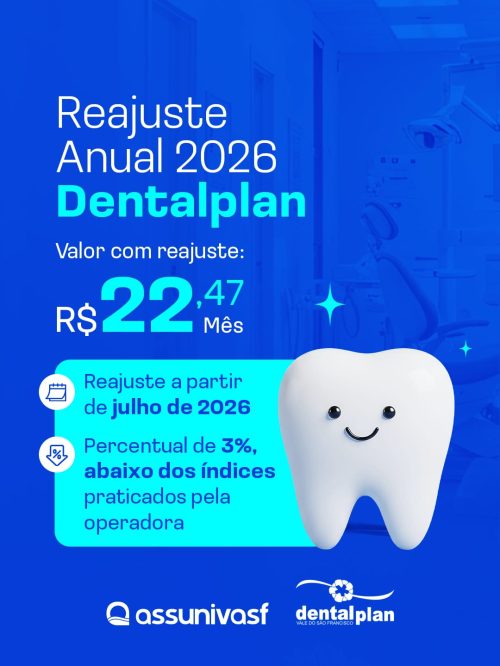 REAJUSTE ANUAL 2026 DENTALPLAN - ASSUNIVASF